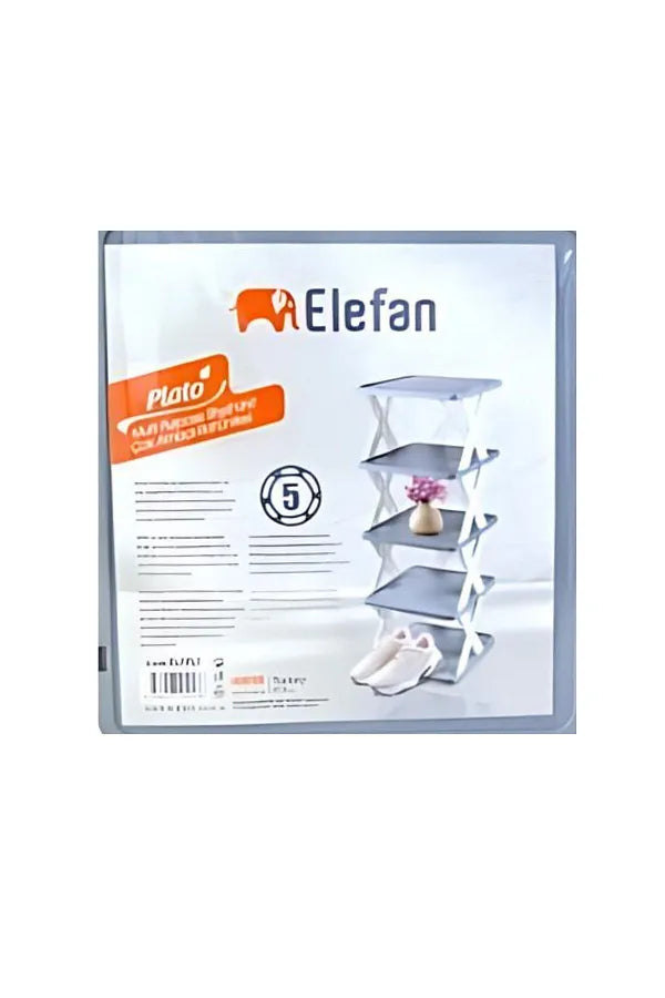 Plastic Multi Purpose Shelf Unit 5 tiers