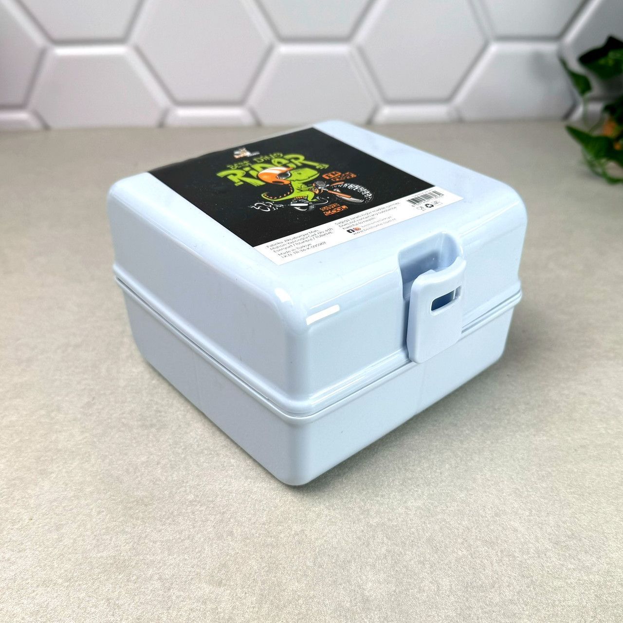 Lunch box with fork and spoon