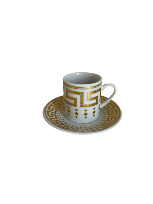6 Pcs Coffee Cups With Saucers