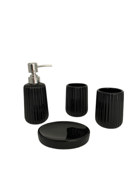 4 Pcs Porcelain Bathroom Set