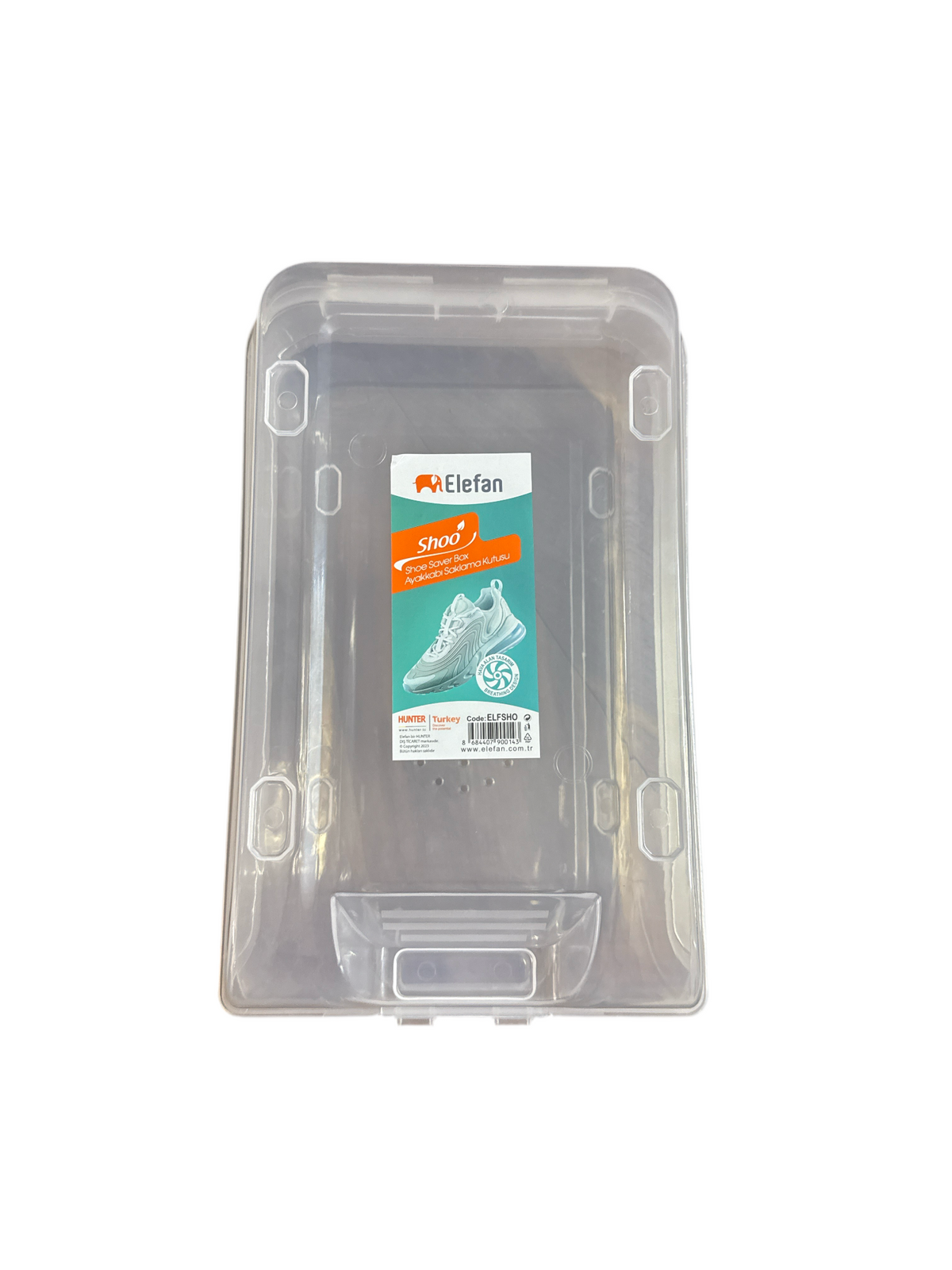 Transparent shoe box