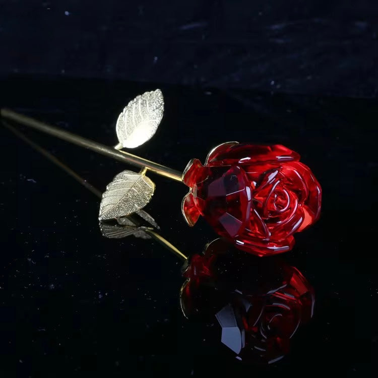 Glass flower decoration