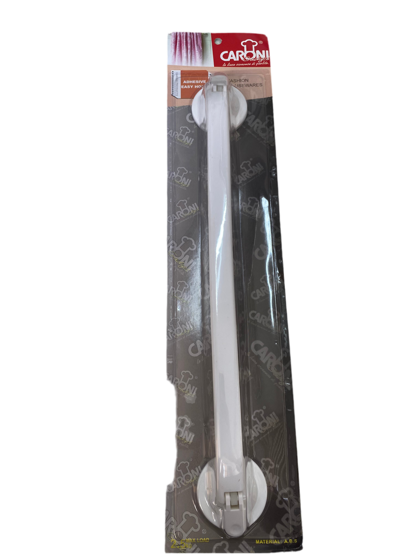 White Plastic Adhesive Towel Hanger