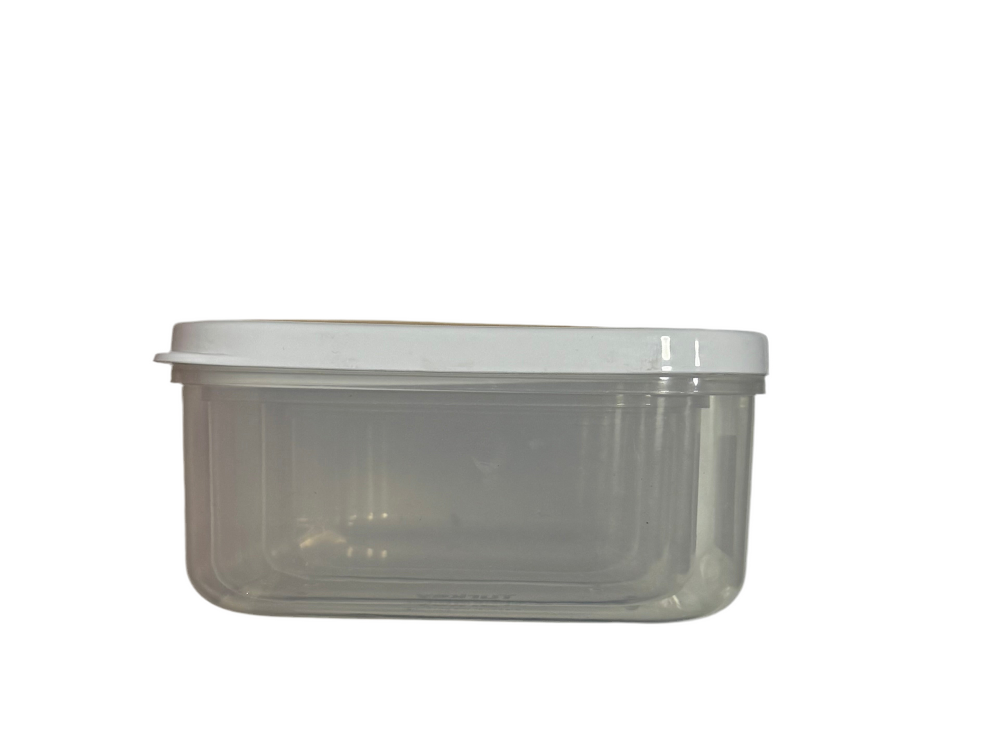 Set of 4 square transparent containers