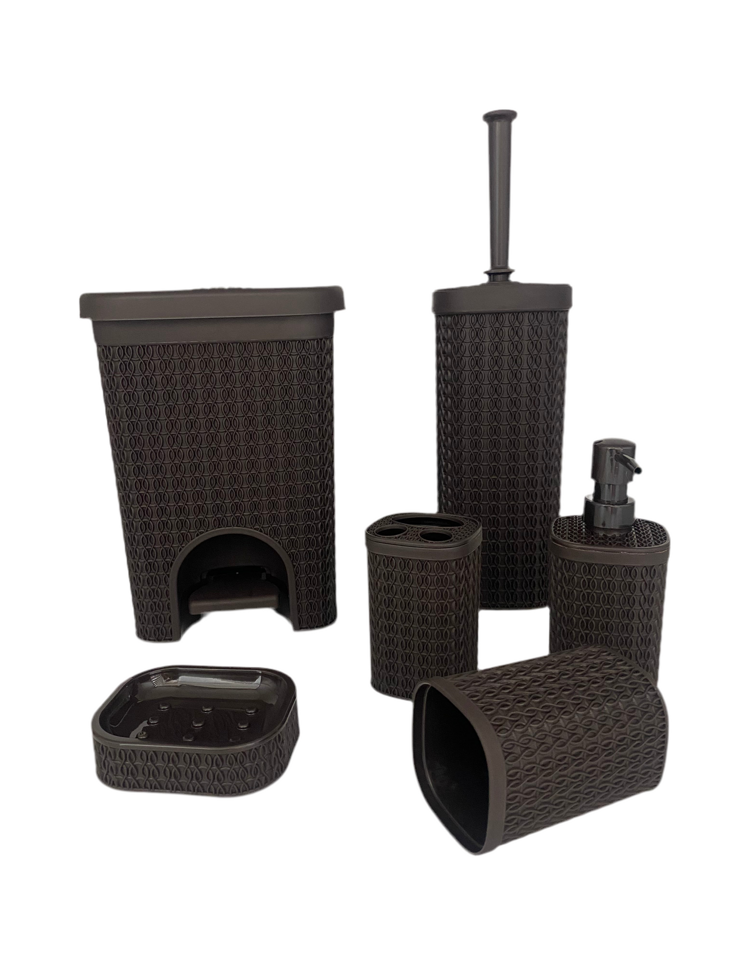 Phoenix, 6 Pcs Plastic Bathroom Set