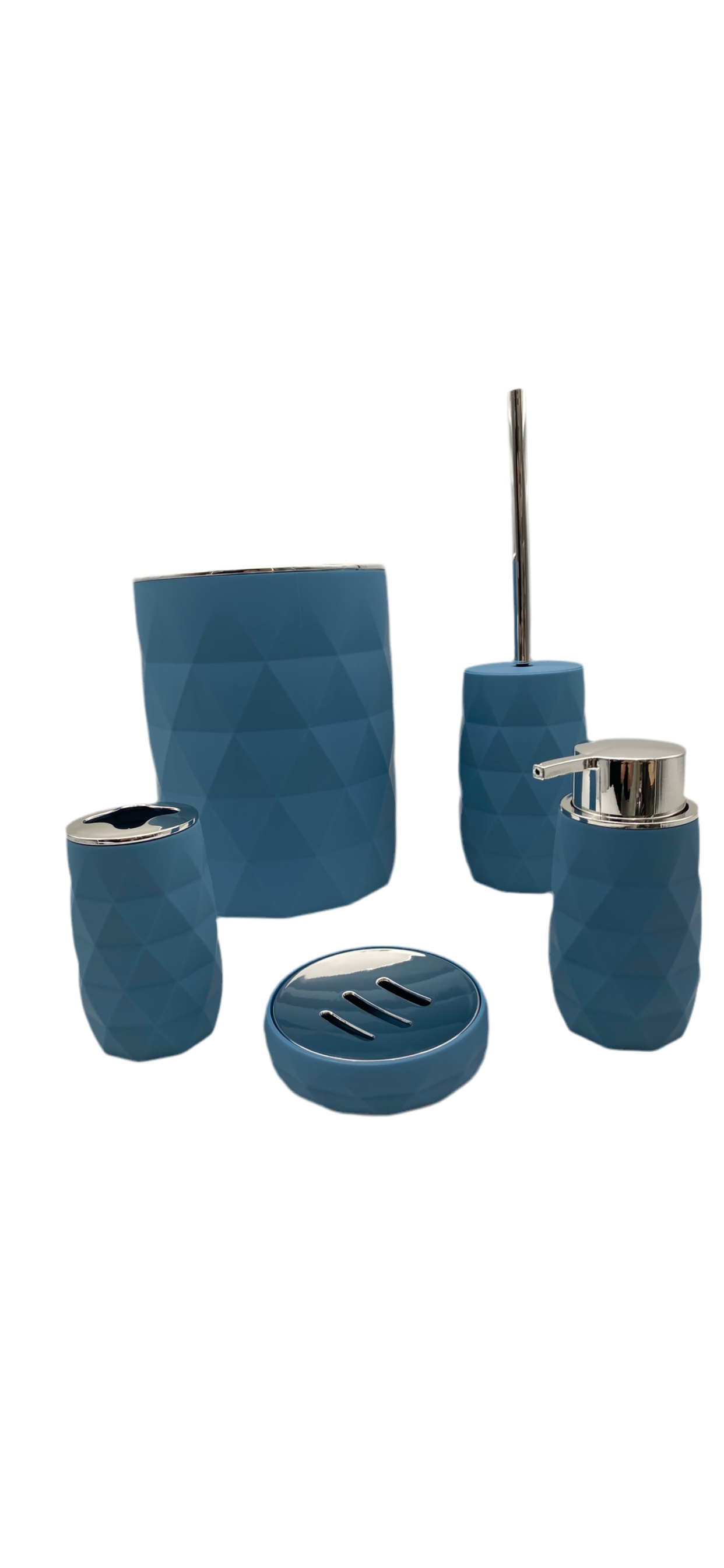 Diamond 5 pieces Toilet Set