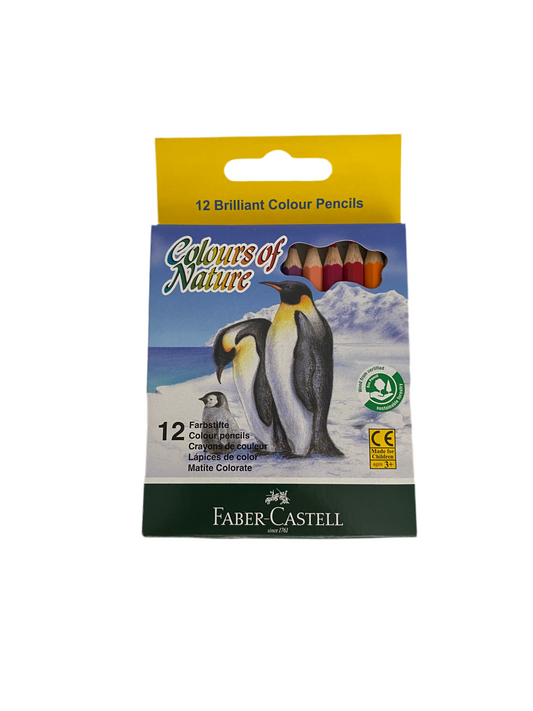 Faber Castell Short Color Pencils - 12 Pieces