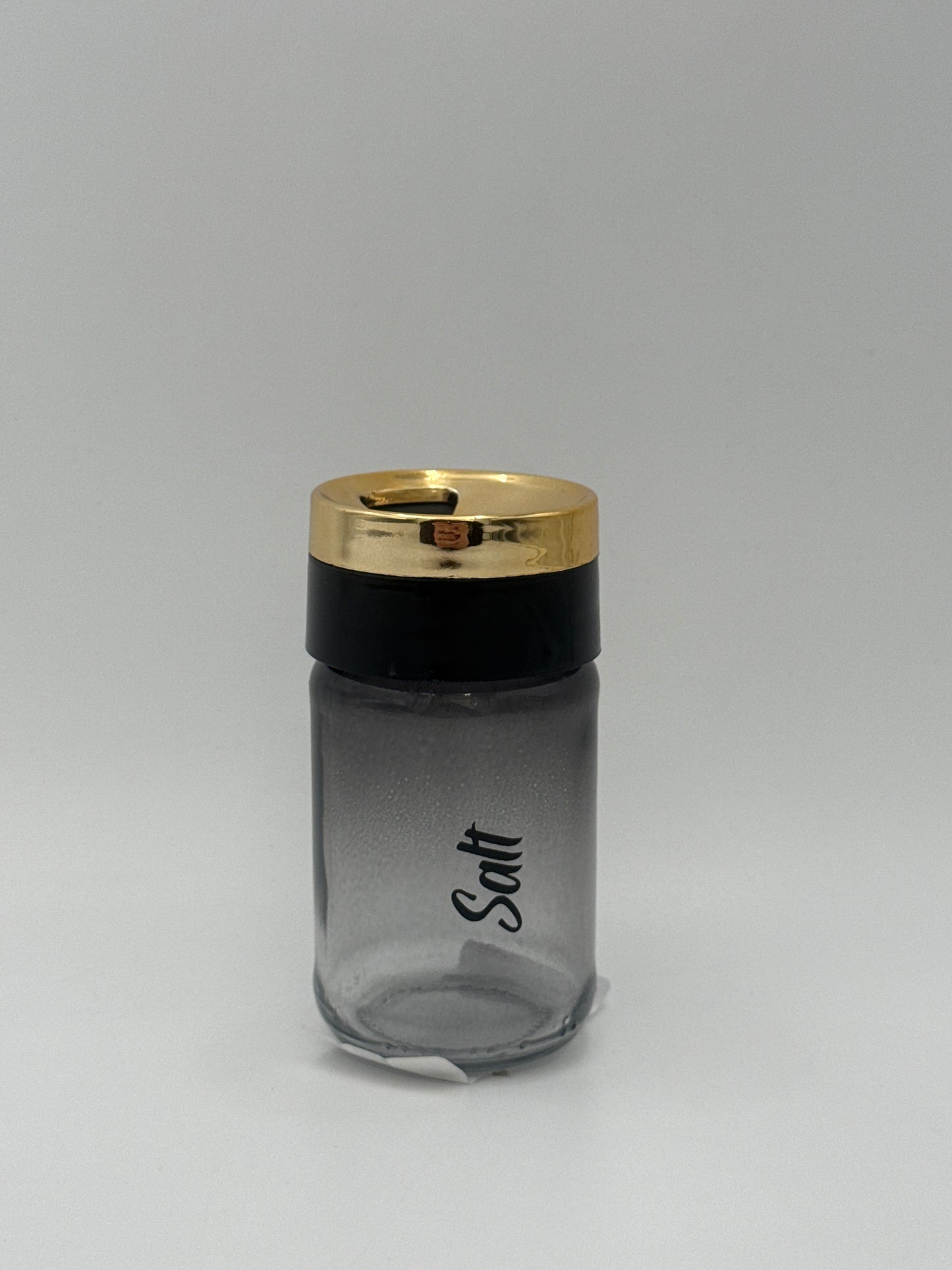 Black glass salt shaker 105cc