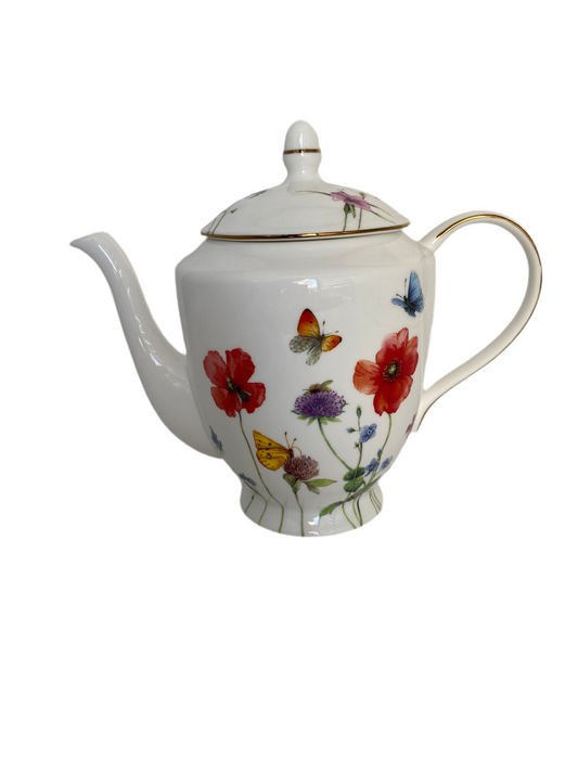 Ceramic Flowers Teapot