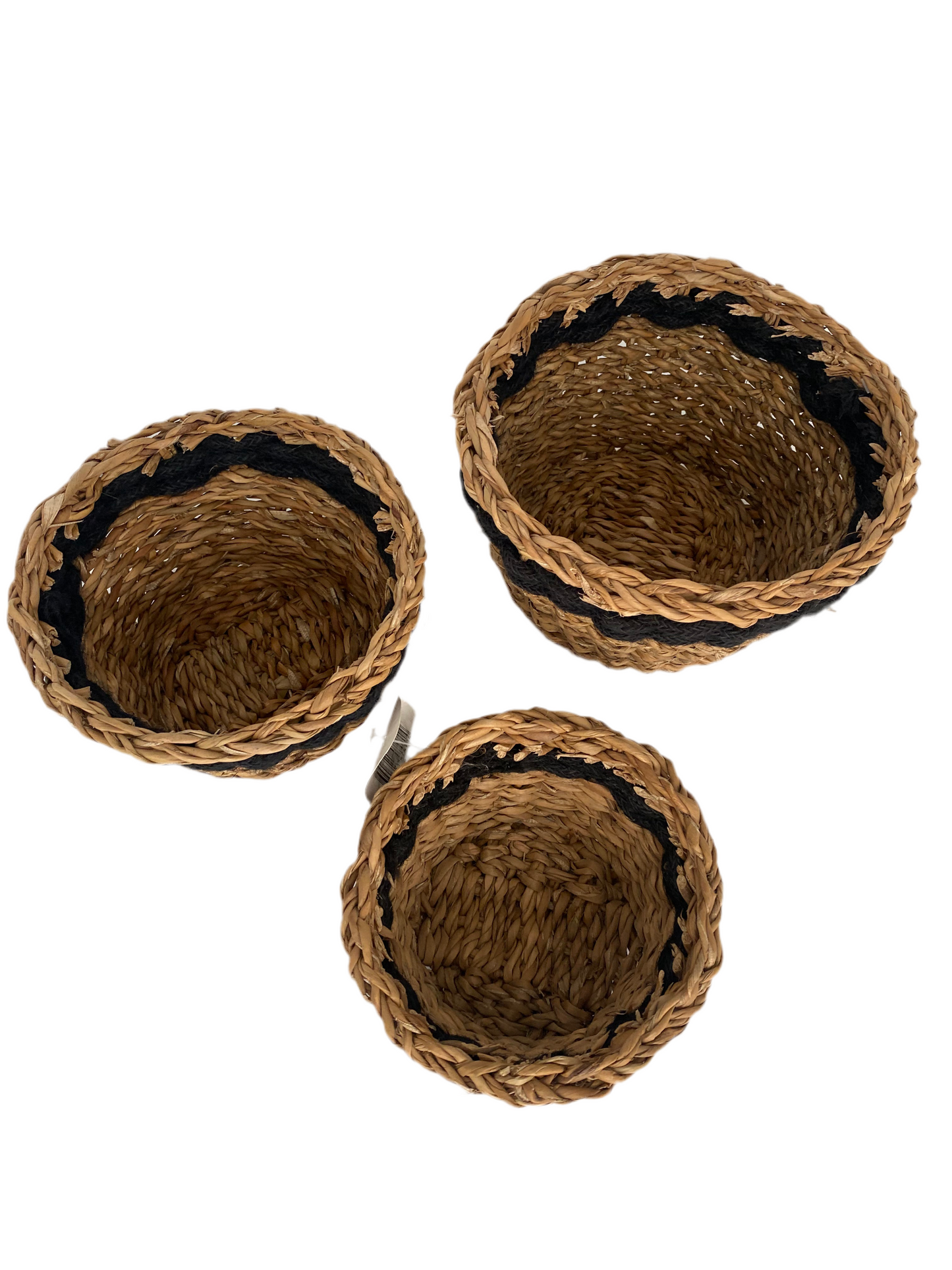 3 Pcs Straw Basket Set