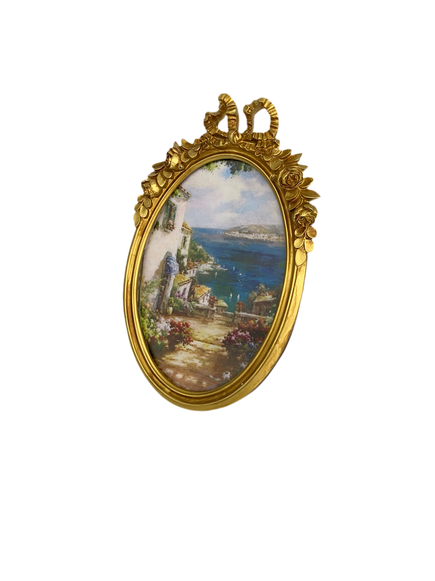 Gorgeous Gold Photo Frame with Glass Front Table Top Display and Wall Hanging Home Decor