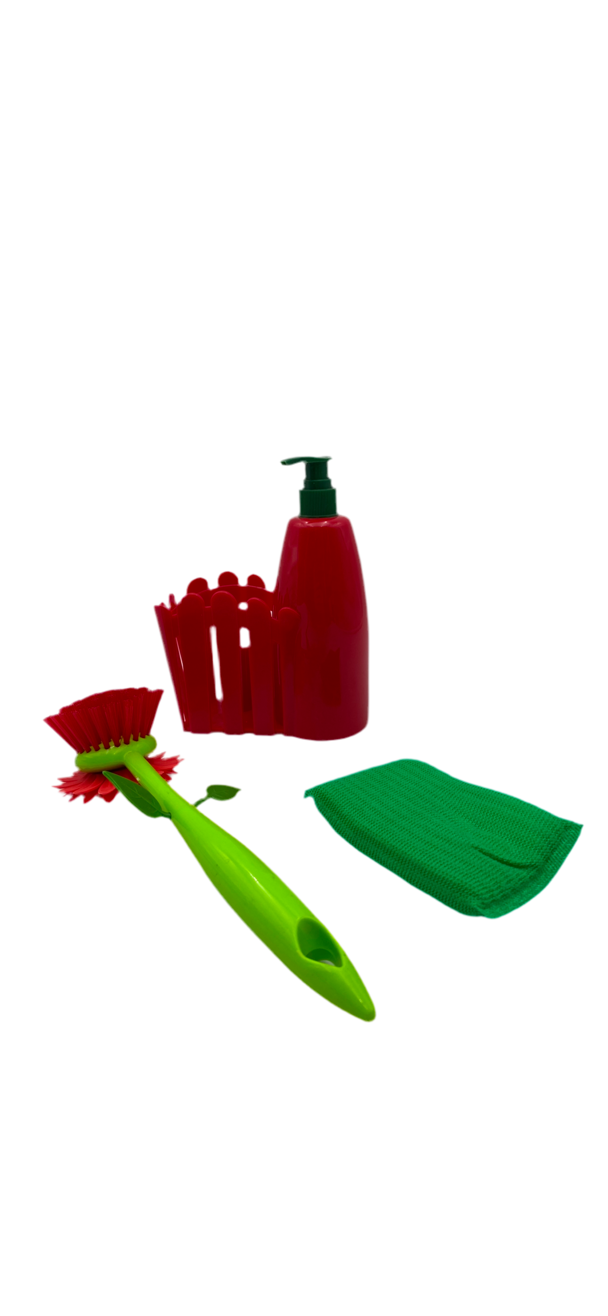 Flower 3 pcs sin caddy set with dispenser