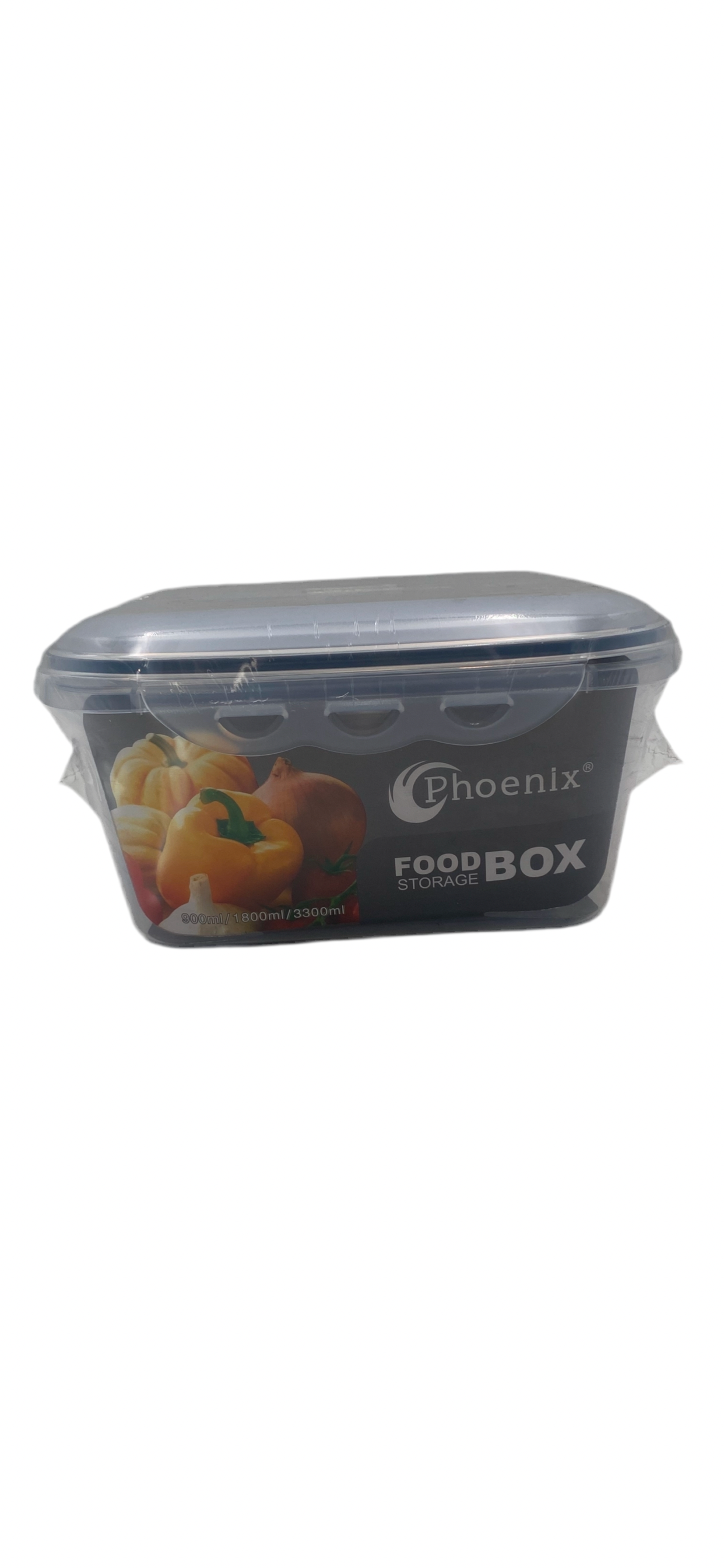 Phoenix, Food Container 3 Pcs Set With Clips Lid