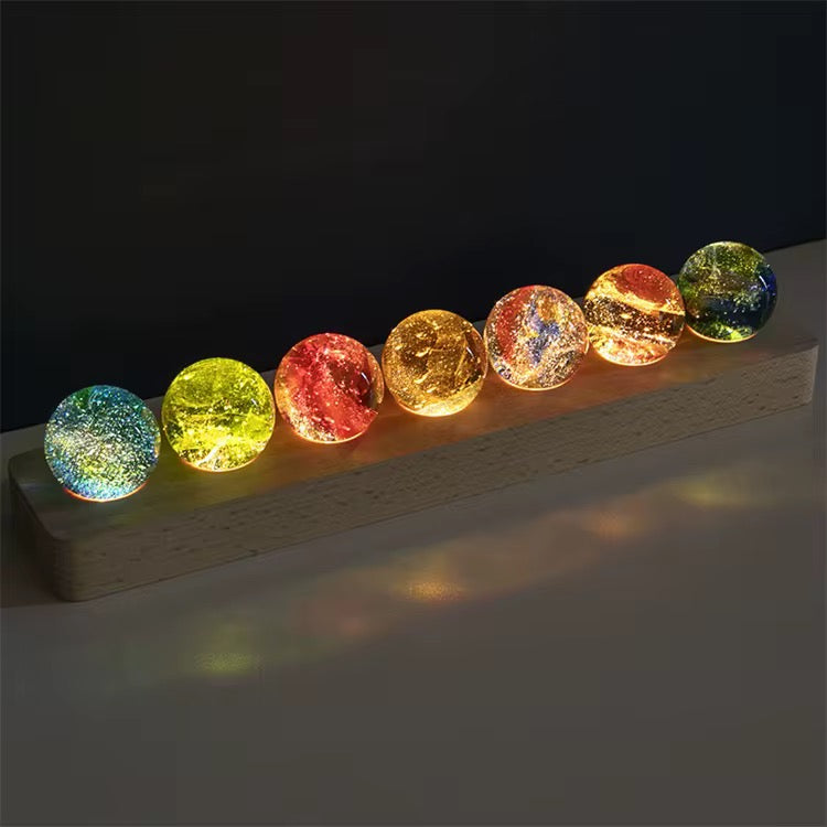 Boules Set with Wood Base
