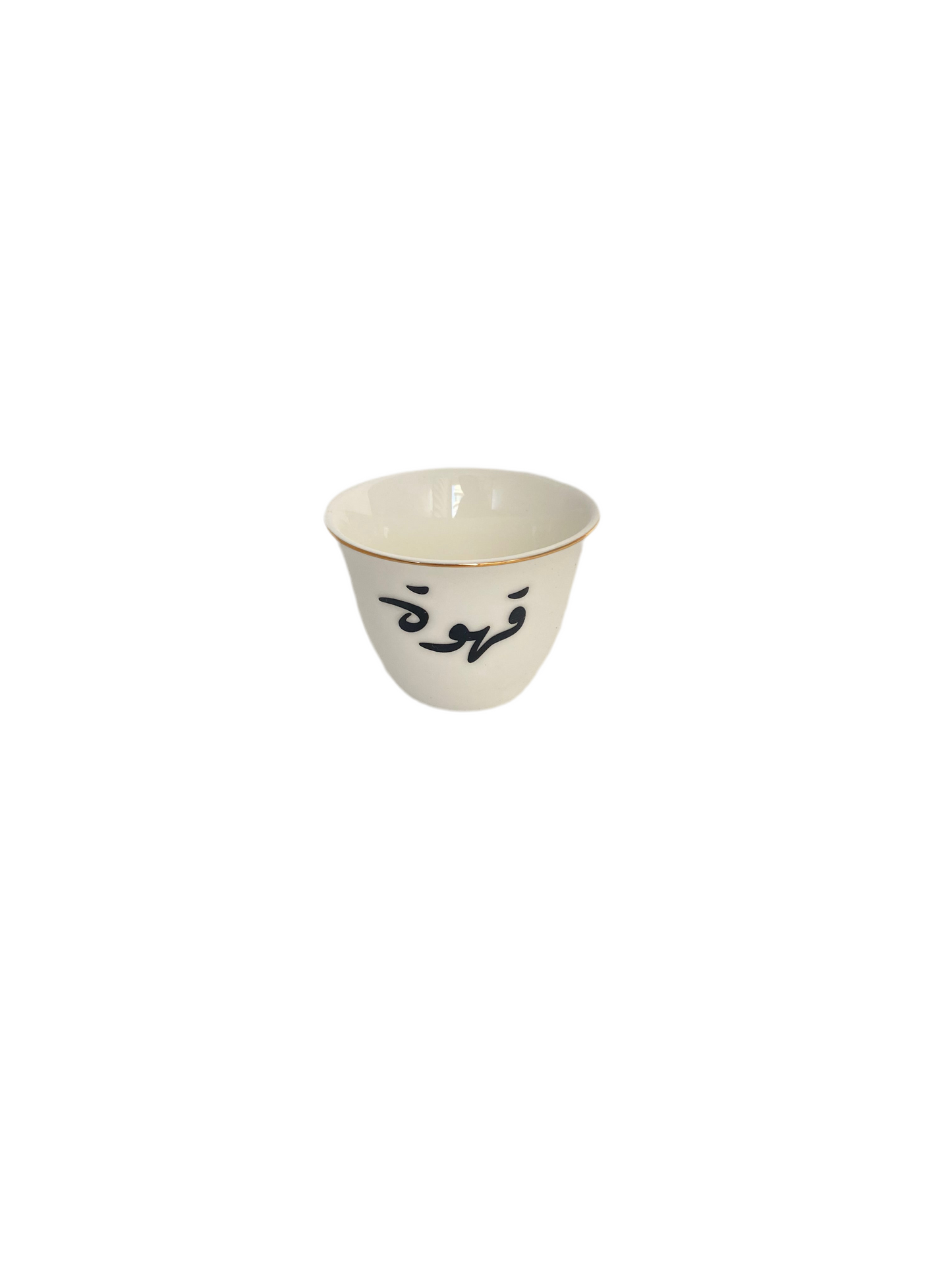 6 PCs Arabic Coffee Cups Set -Gold/Black