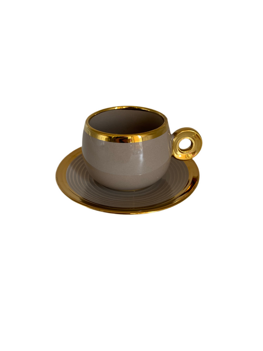 Phoenix, 6 Pcs Coffee Cups With Saucers