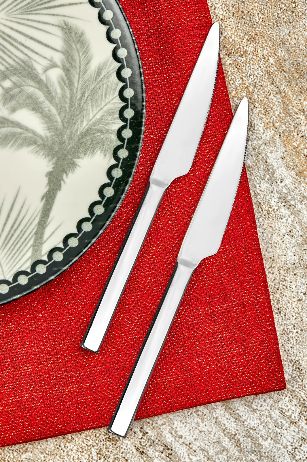 Stainless steel large knifes 2 pieces