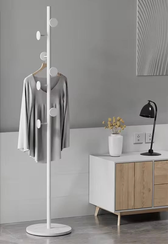 Iron and Marble Clothes Rack