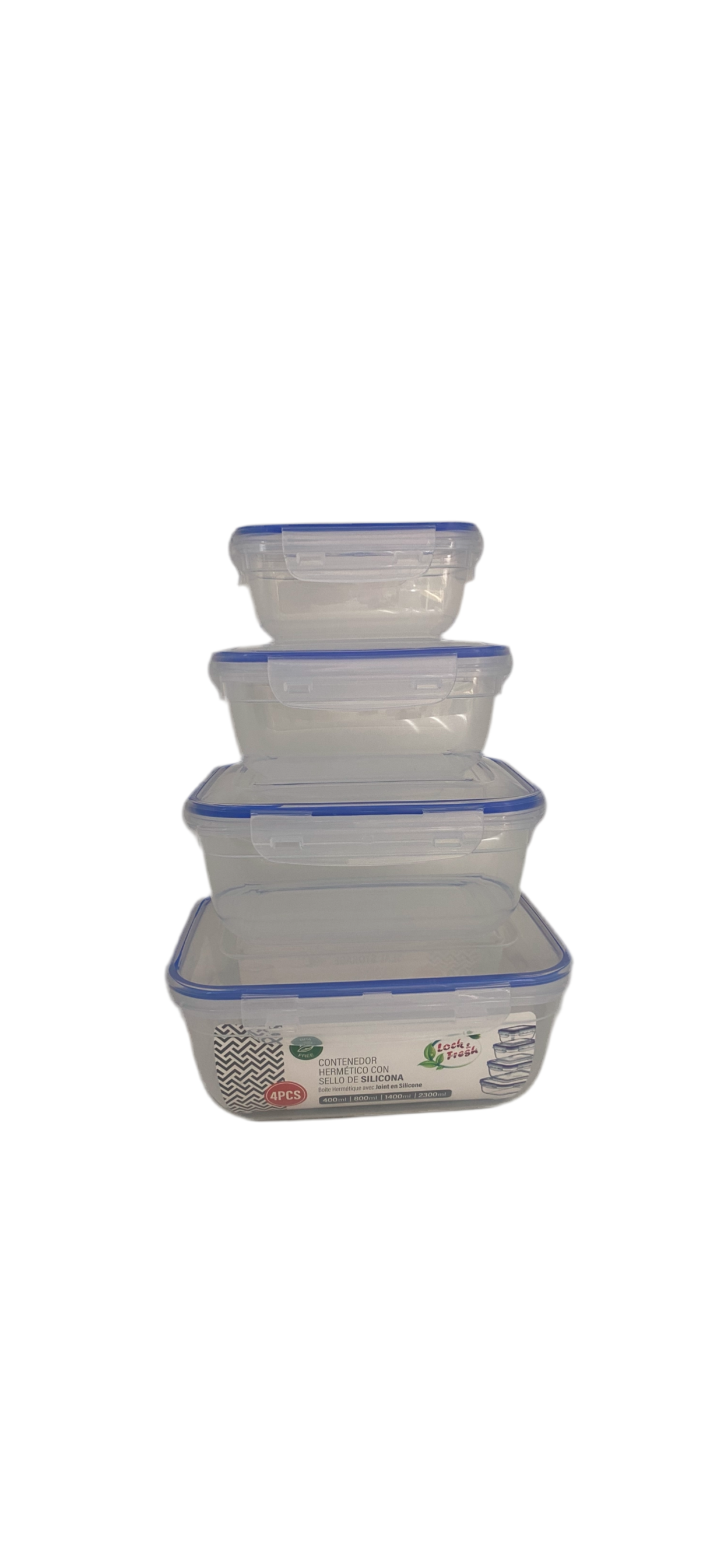 Dunya, Silicone Seal Rectangular Storage Container Set