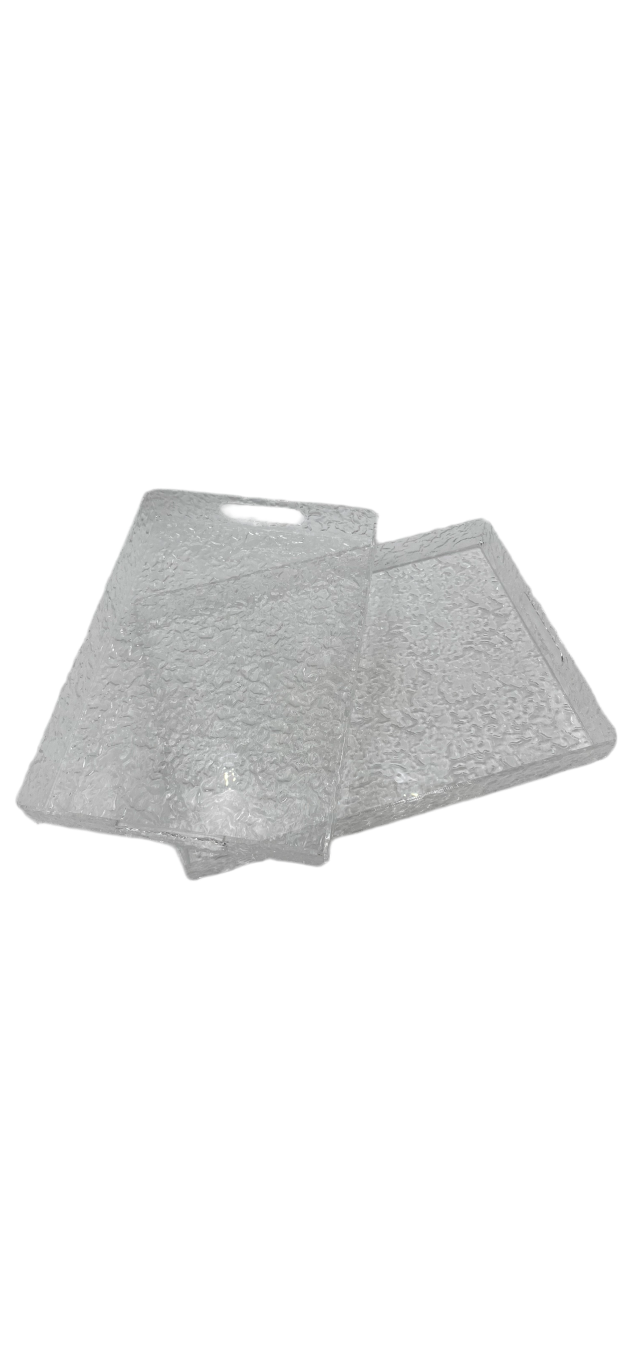Plexi Rectangle tray set