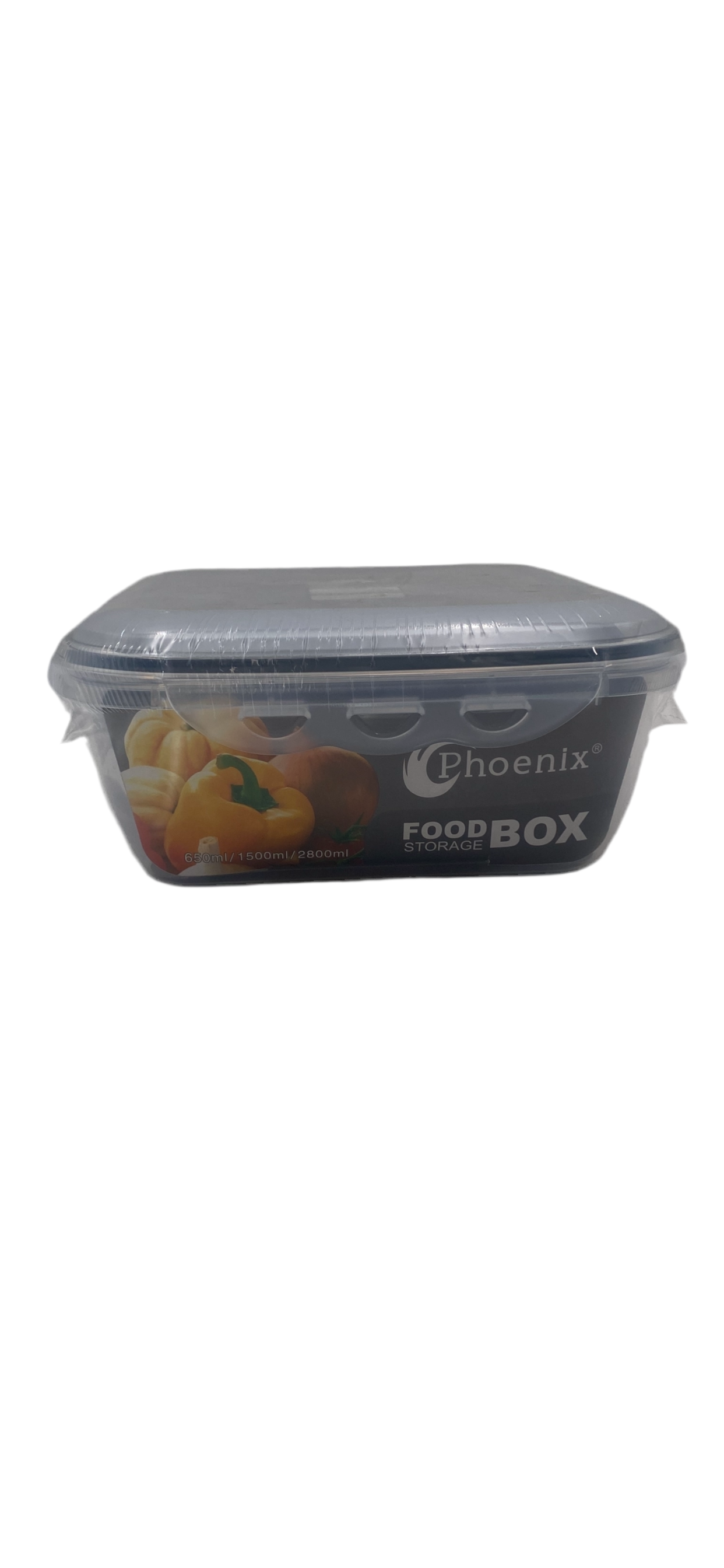 Phoenix, Food Container 3 Pcs Set With Clips Lid