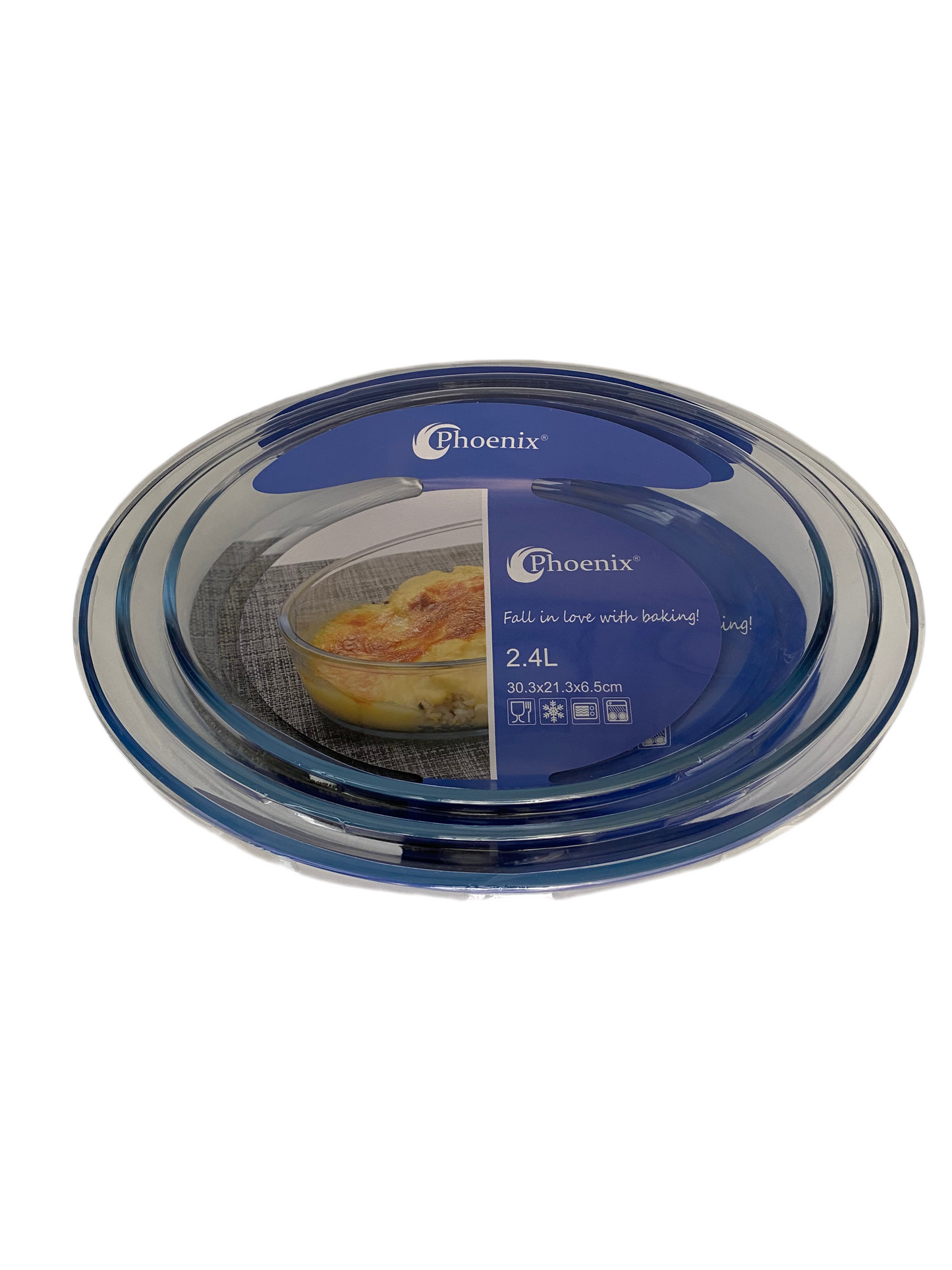 Phoenix, 3 Pcs Oval Glass Pyrex Set