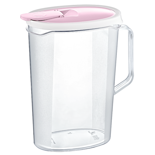 Transparent plastic water pitcher
