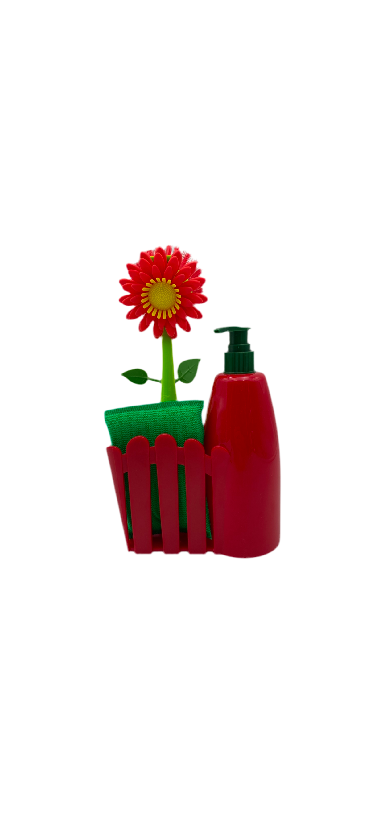 Flower 3 pcs sin caddy set with dispenser