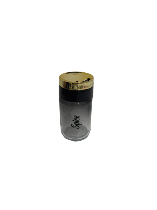Black glass salt shaker 105cc