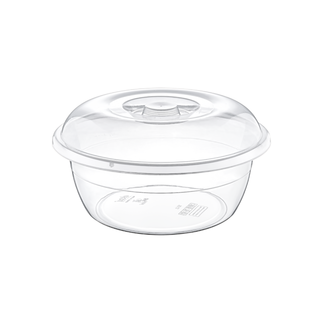 10-liter transparent round basin with lid
