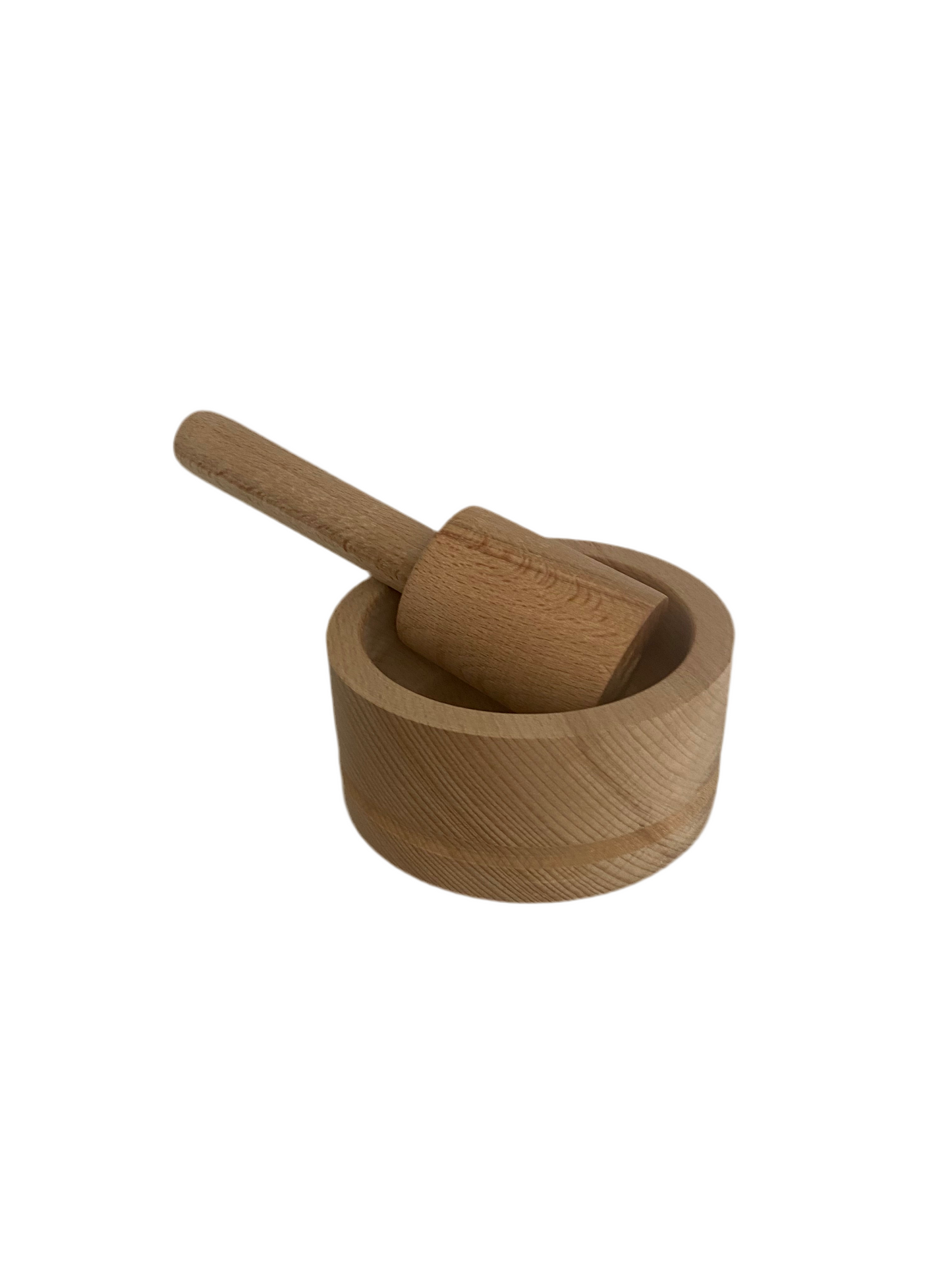 Wooden Mortar & Pestle