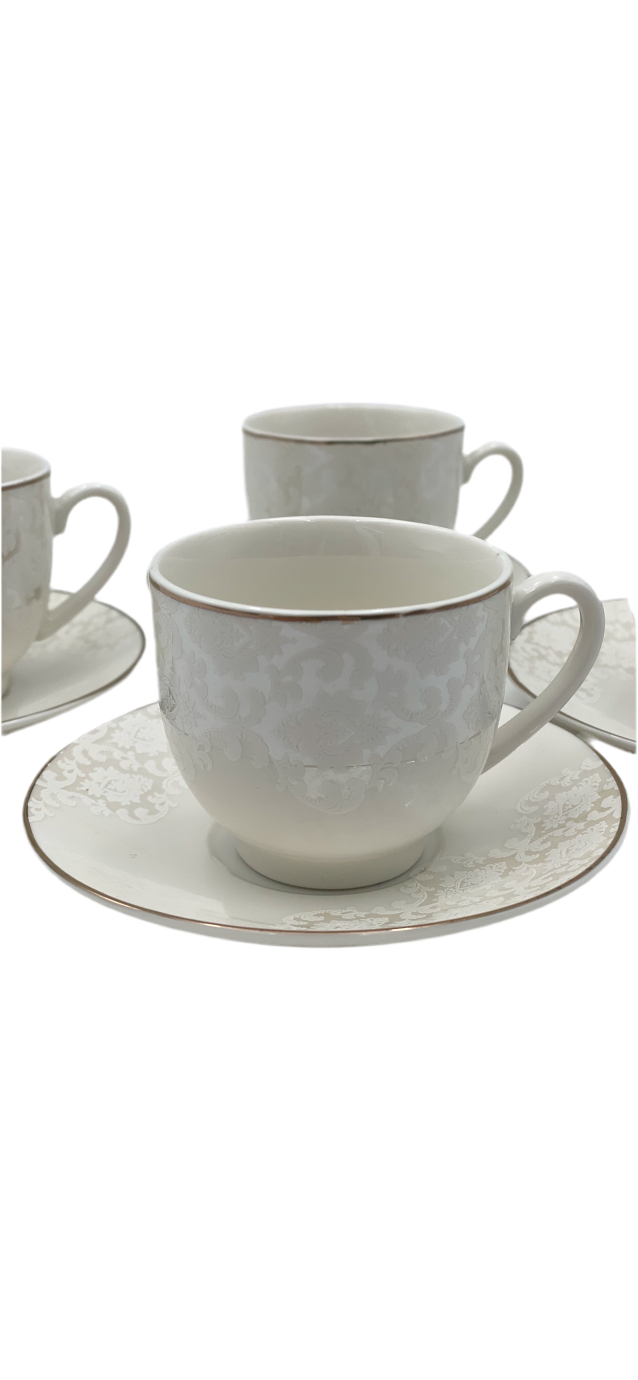 GeBe, set of 6 pcs coffee cups with saucers