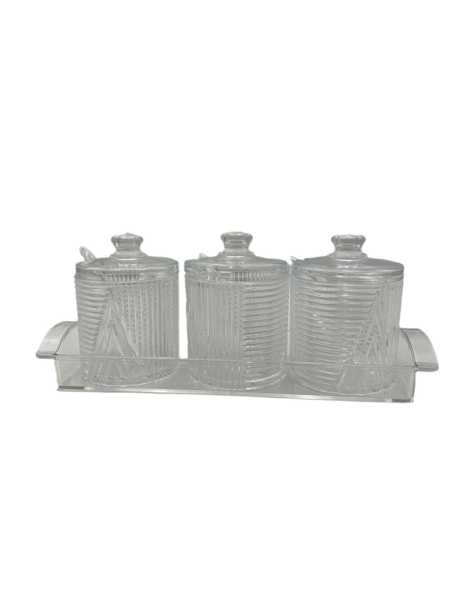 3 Pcs Acrylic Seasoning Pot Set