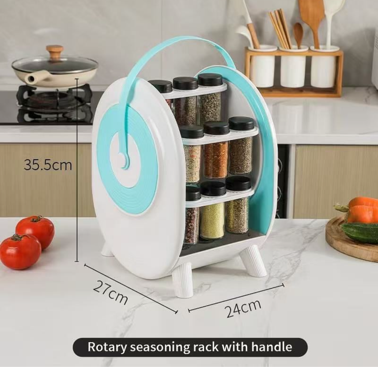 GeBe, 18 Jar Rotating Spice Rack