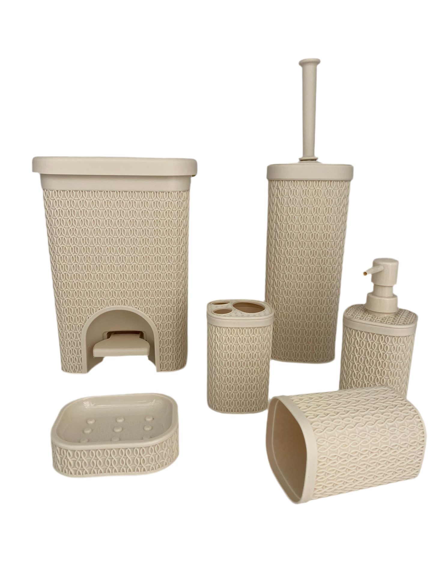 Phoenix, 6 Pcs Plastic Bathroom Set