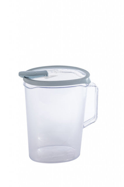 Transparent plastic water pitcher