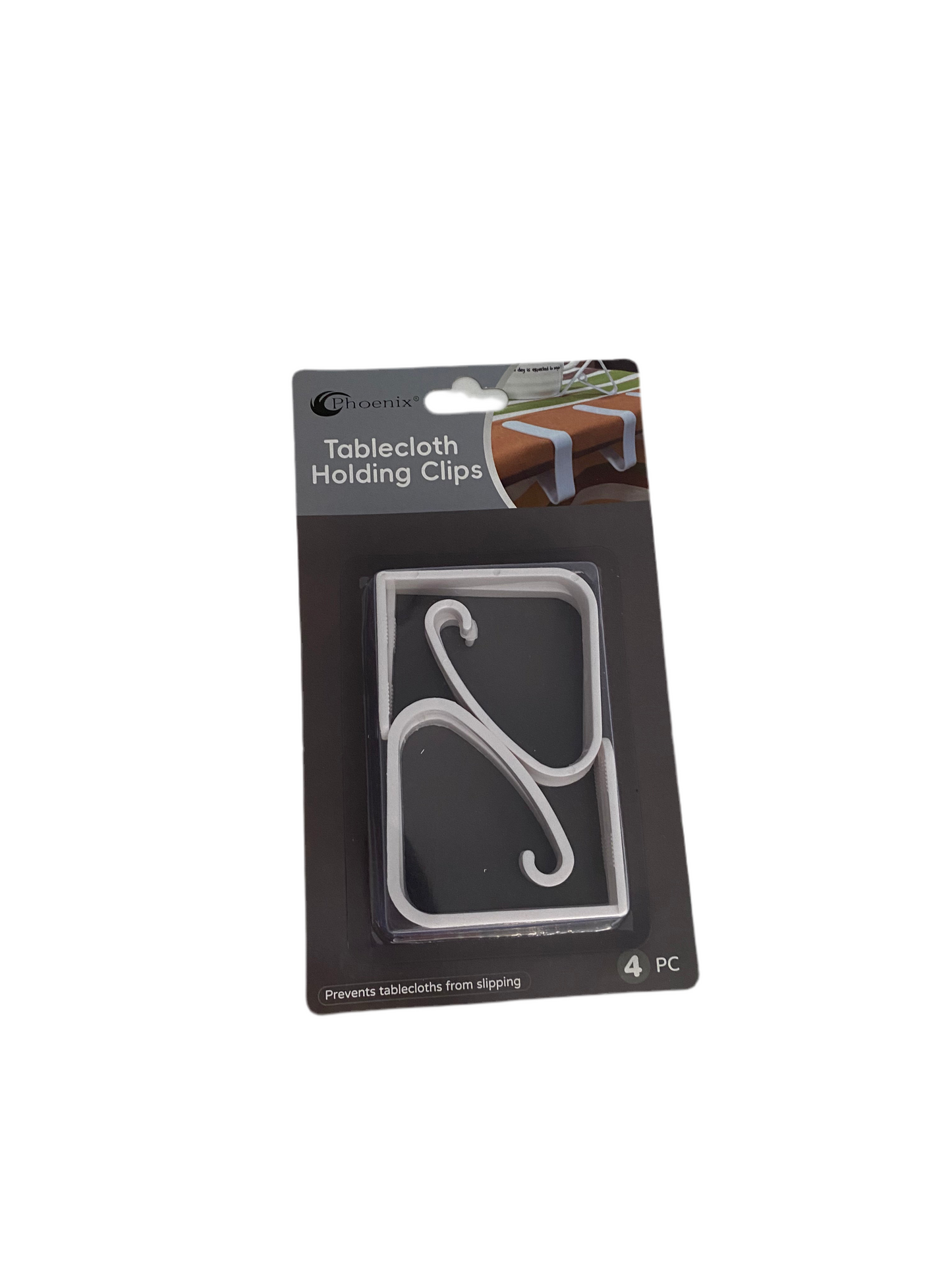Phoenix, 4 Pcs Tablecloth Holding Clips Set