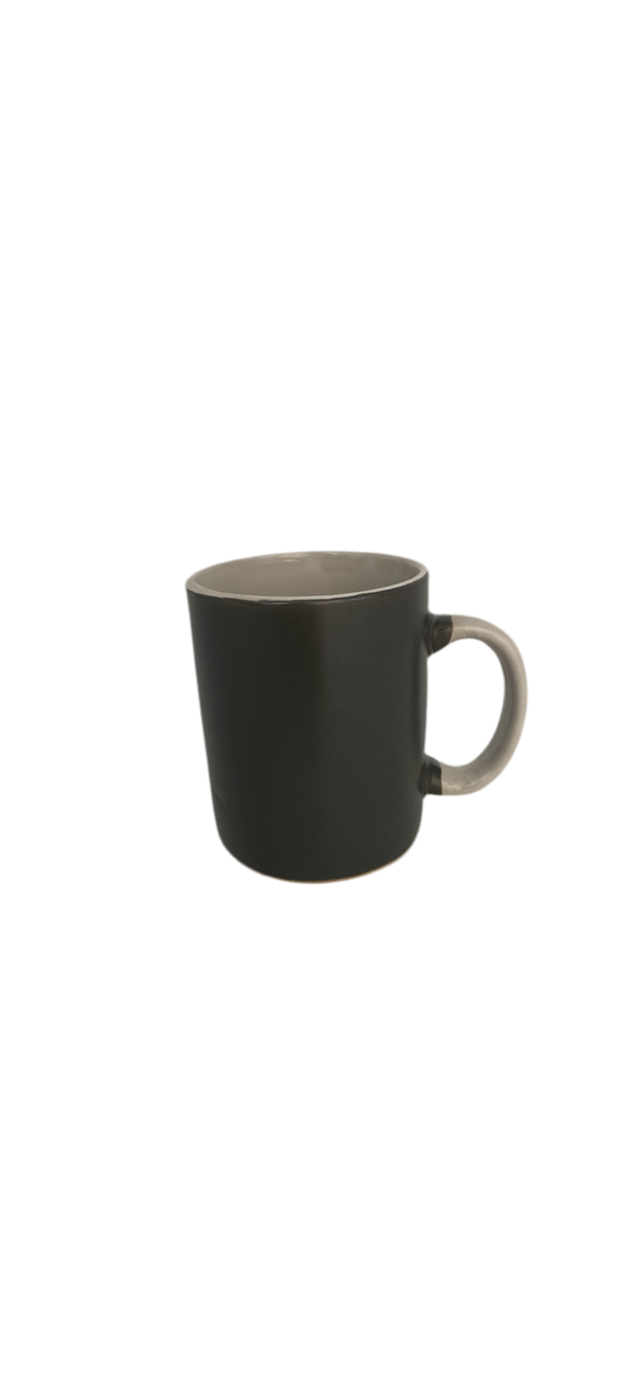 Grey and white Porcelain Mug