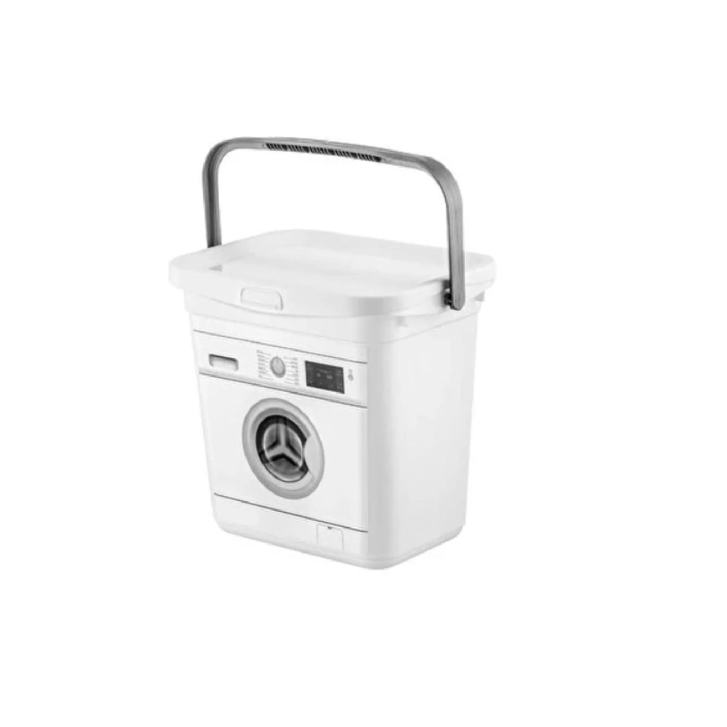 Laundry detergent bucket with lid