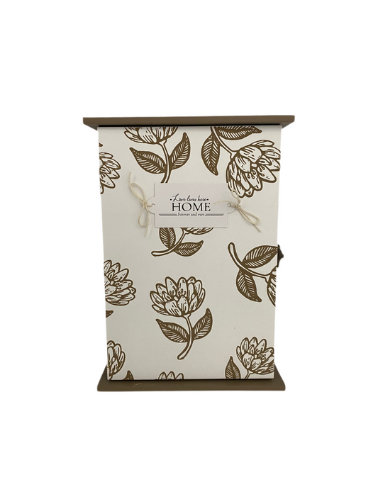 Wood Wall Mounted Key Holder Box