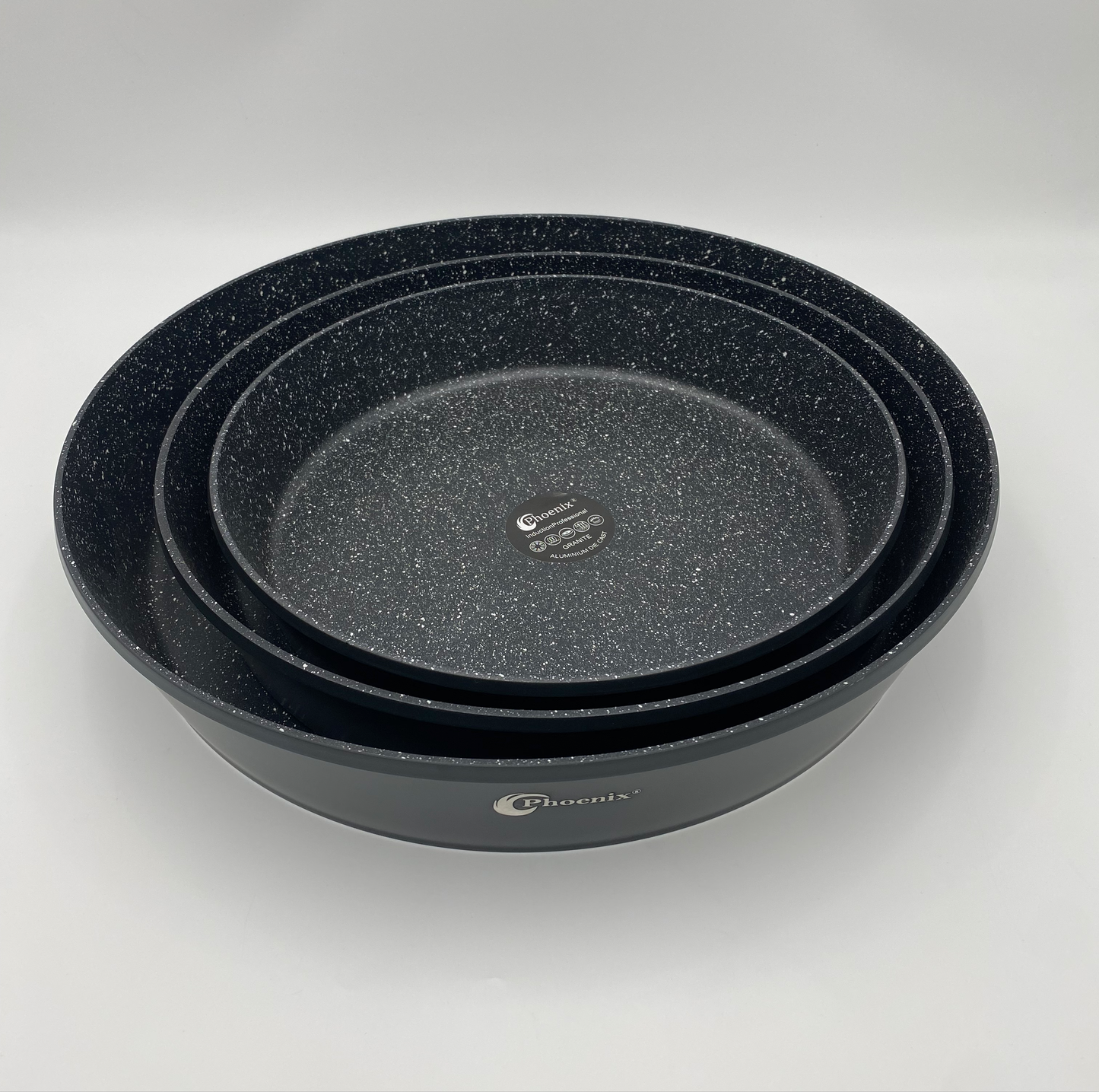 Phoenix, 3 pcs Granite Round pan