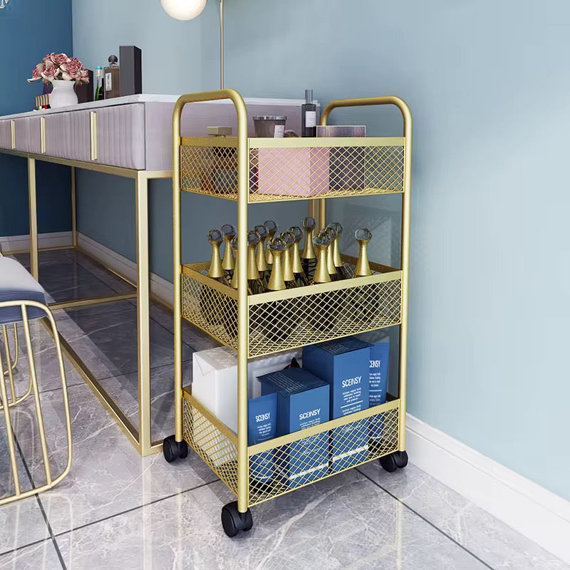 Gold trolley with wheels