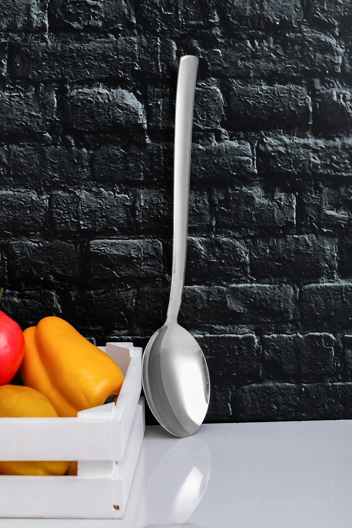 Stainless steel large dining spoon