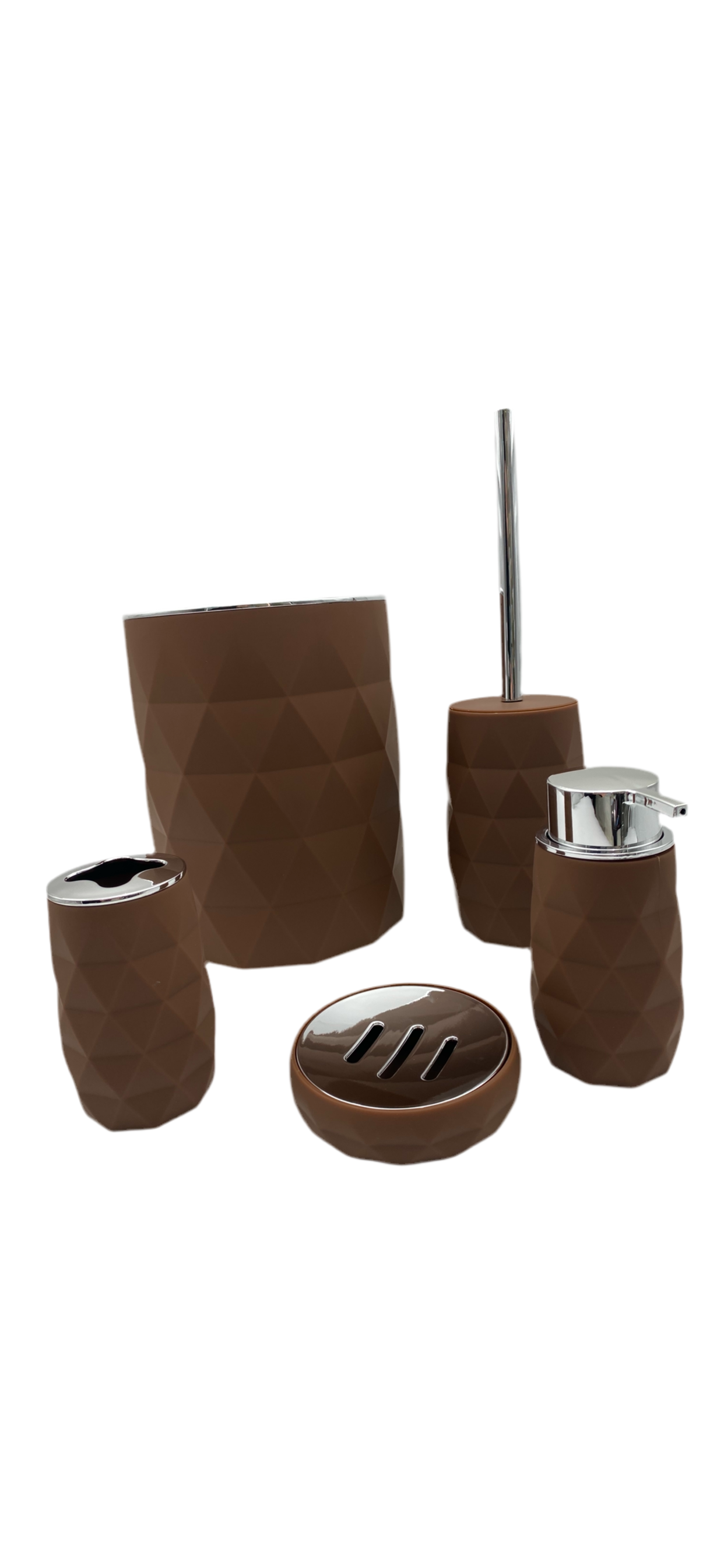 Diamond 5 pieces Toilet Set