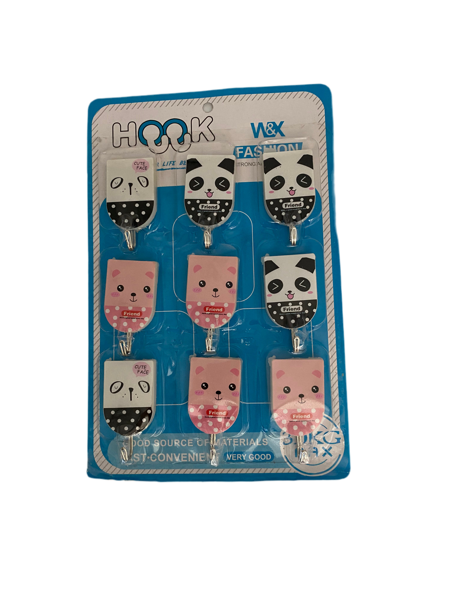 Set 9 Pcs Adhesive Hooks