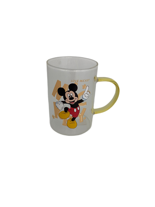 Mickey/ Minnie Transparent Glass Mug
