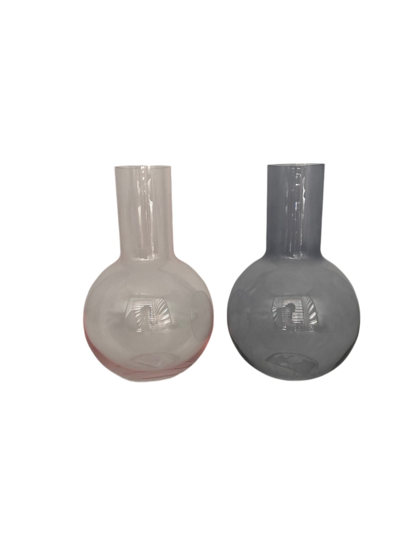 Transparent Colored Glass Vase