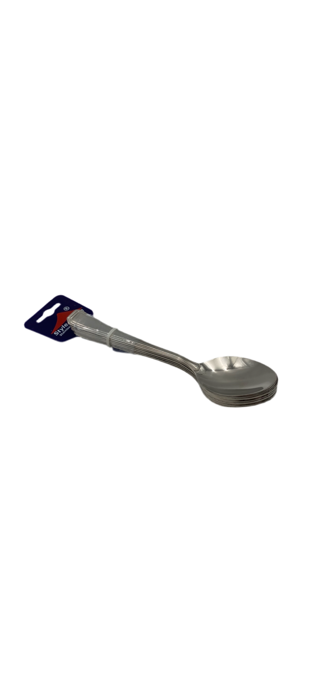 Style house, stainless steel dinner spoons x 6