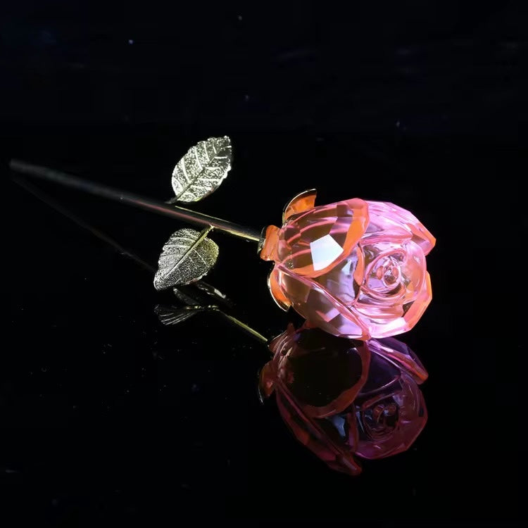 Glass flower decoration