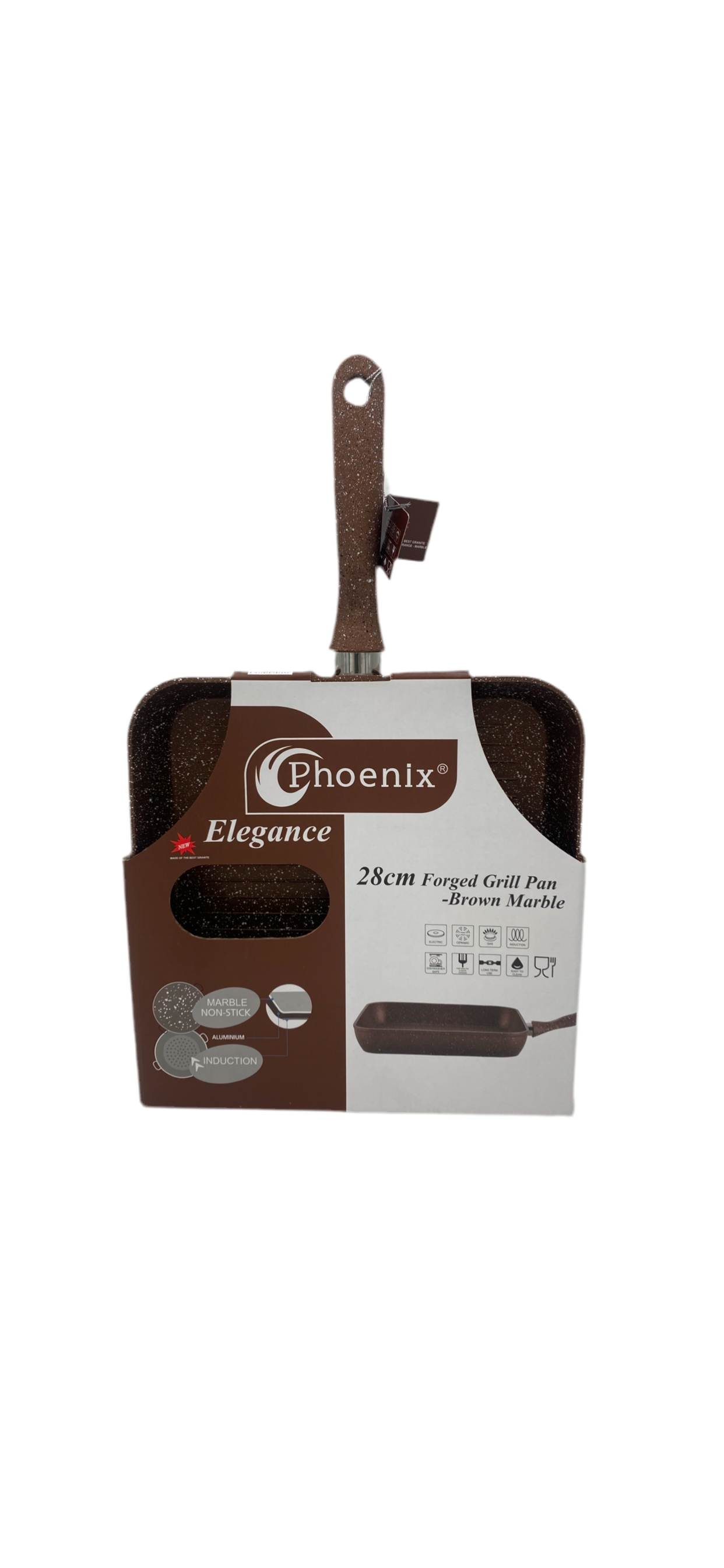 Phoenix, Granite Forged Grill Pan 28 Cm